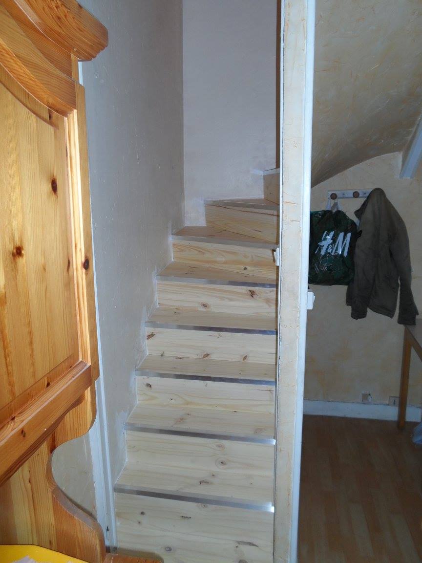 après - la restauration d’un escalier